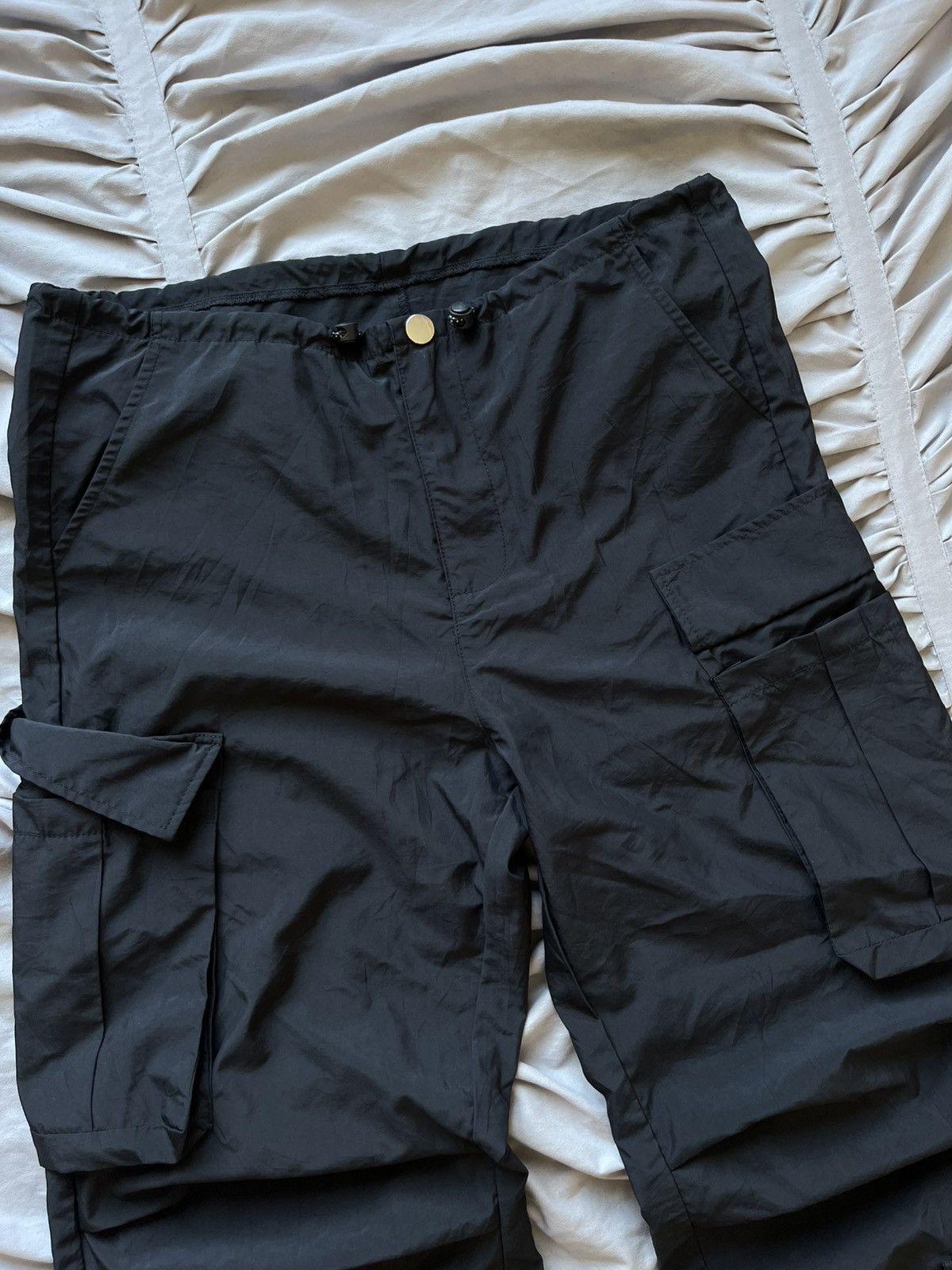 Japanese Brand Vintage Nylon Cargo Pants Baggy Wide Japanese Y2K Size US 32 / EU 48 - 5 Thumbnail