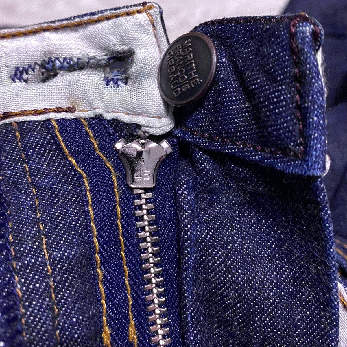 Marithe + Francois Girbaud Marithé + Francois Girbaud M+FG Navy Selvedge Denim Jeans Size 27" / US 4 / IT 40 - 24 Thumbnail