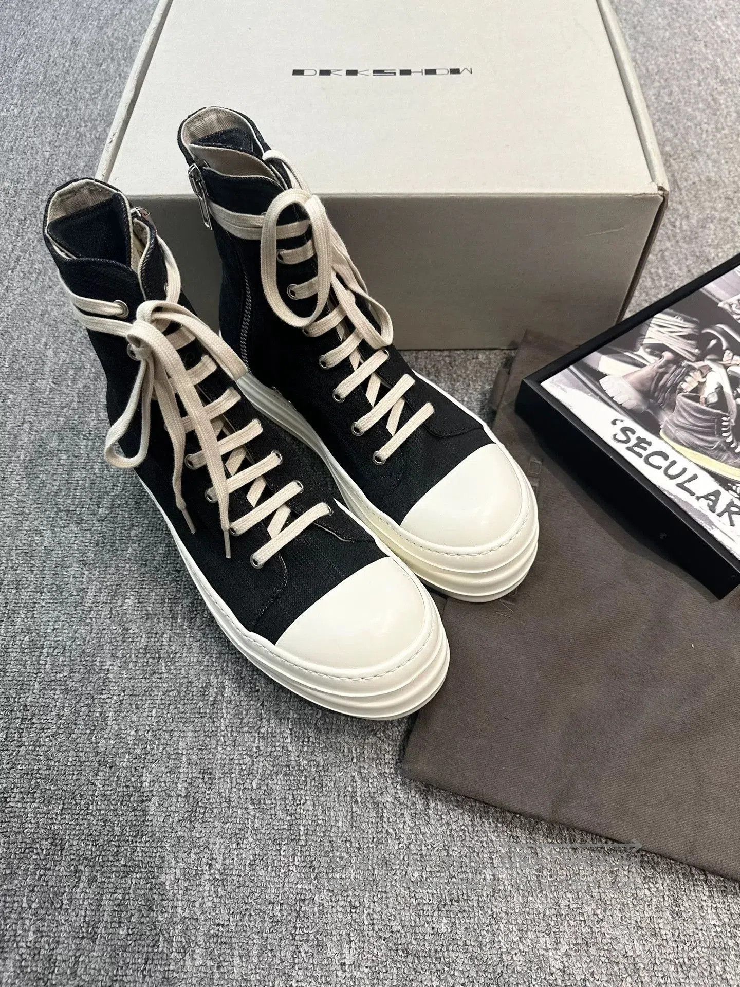Rick Owens rick owens thick sole casual sneakers. Size US 9 / EU 42 - 5 Thumbnail