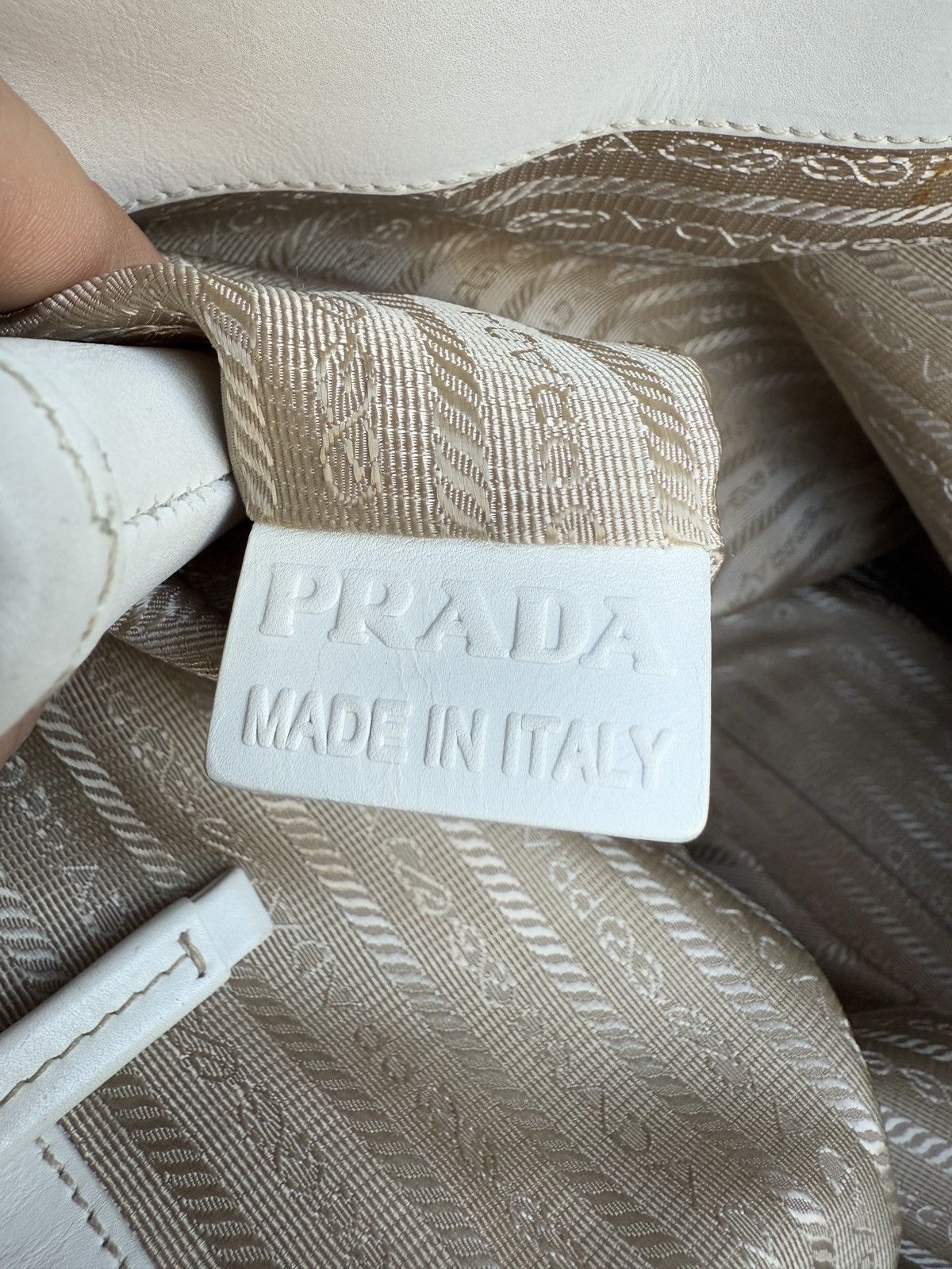 Designer × Prada Prada Jacquard logo canvas tote / shoulder bag designer y2k Size ONE SIZE - 22 Thumbnail