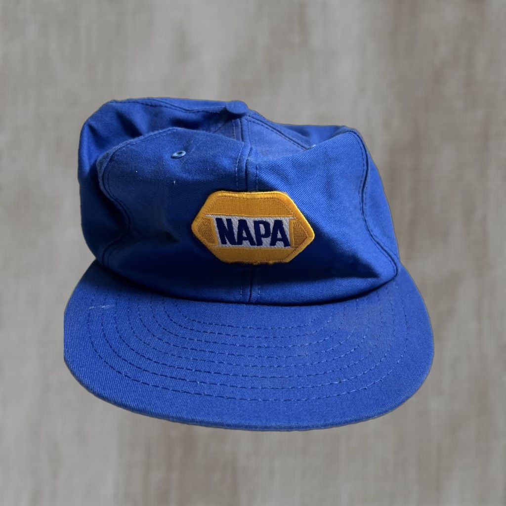 Vintage VINTAGE Napa Auto Parts SnapBack Baseball Hat Blue Yellow Men Adjustable Cap Size ONE SIZE - 1 Thumbnail