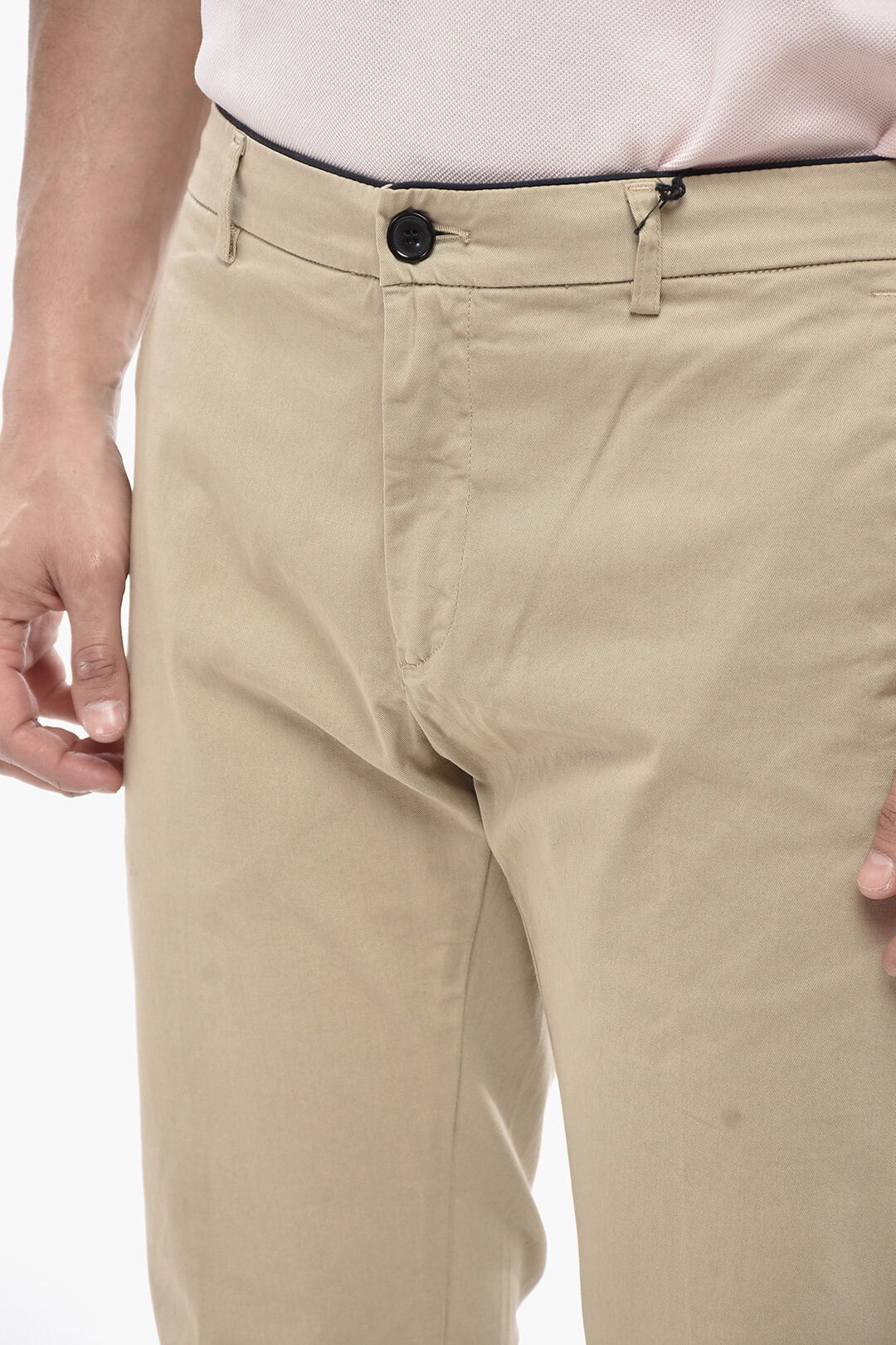 DEPARTMENT5 og1mm0326 Regular-Waist Stretch Cotton Pant in Beige Size US 33 - 3 Thumbnail