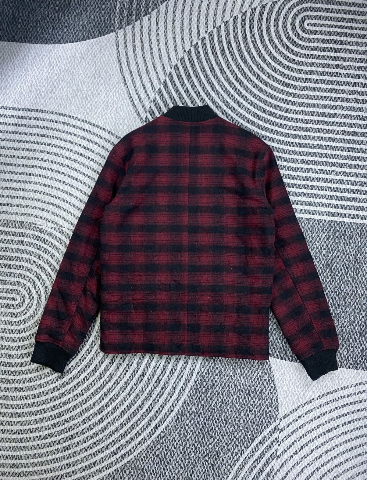 21 Men Vintage 21 Mens Red Plaid Zipper Wool Jacket Size US M / EU 48-50 / 2 - 2 Thumbnail