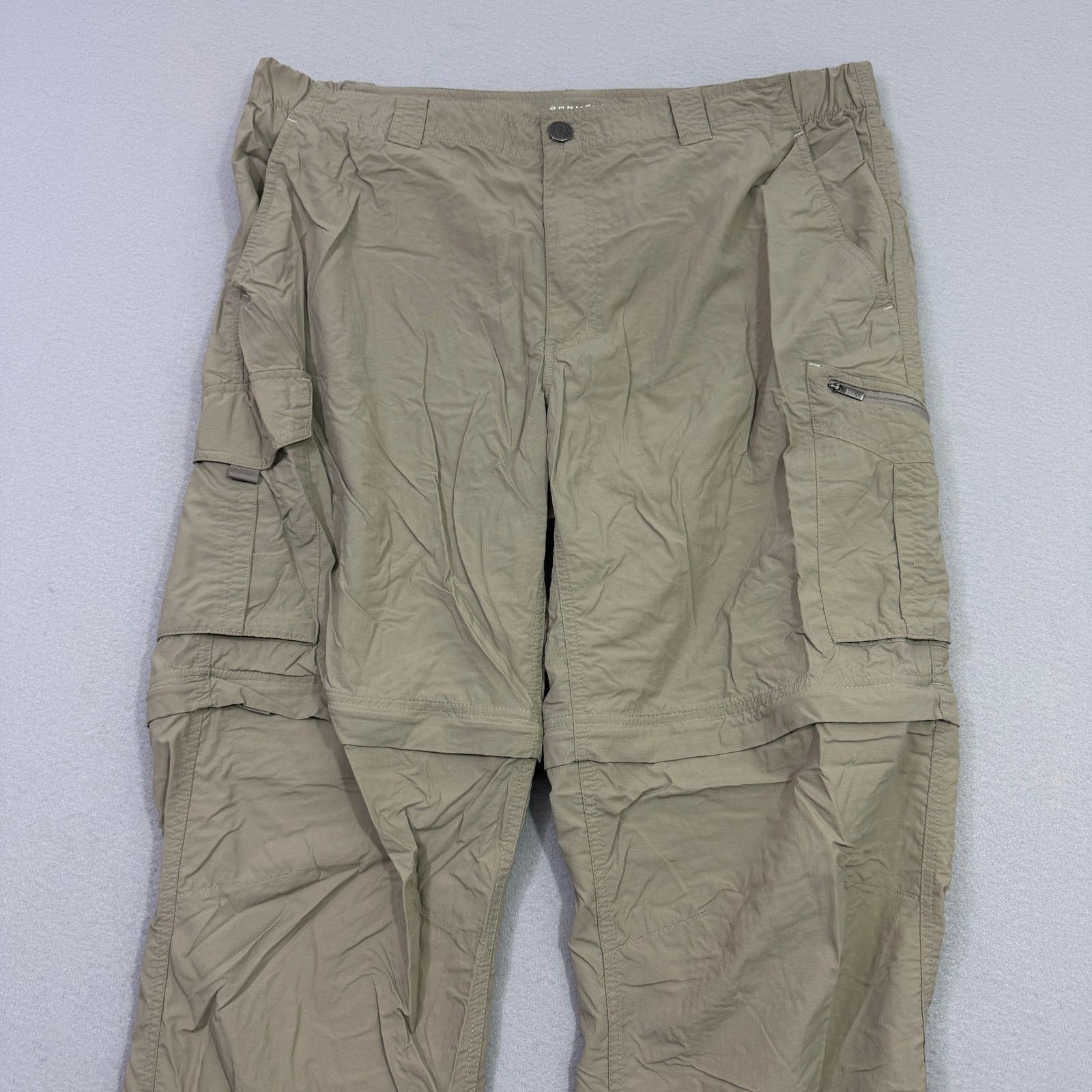 Columbia Columbia Convertible Cargo Pants Mens 40x32 Tan Khaki Hiking Size US 40 / EU 56 - 2 Thumbnail