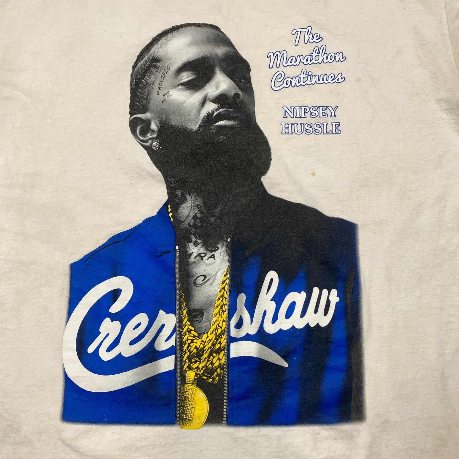 Band Tees Nipsy Hustle Marathon Continues Rap Hip Hop T Shirt 3XL Size US XXL / EU 58 / 5 - 2 Thumbnail