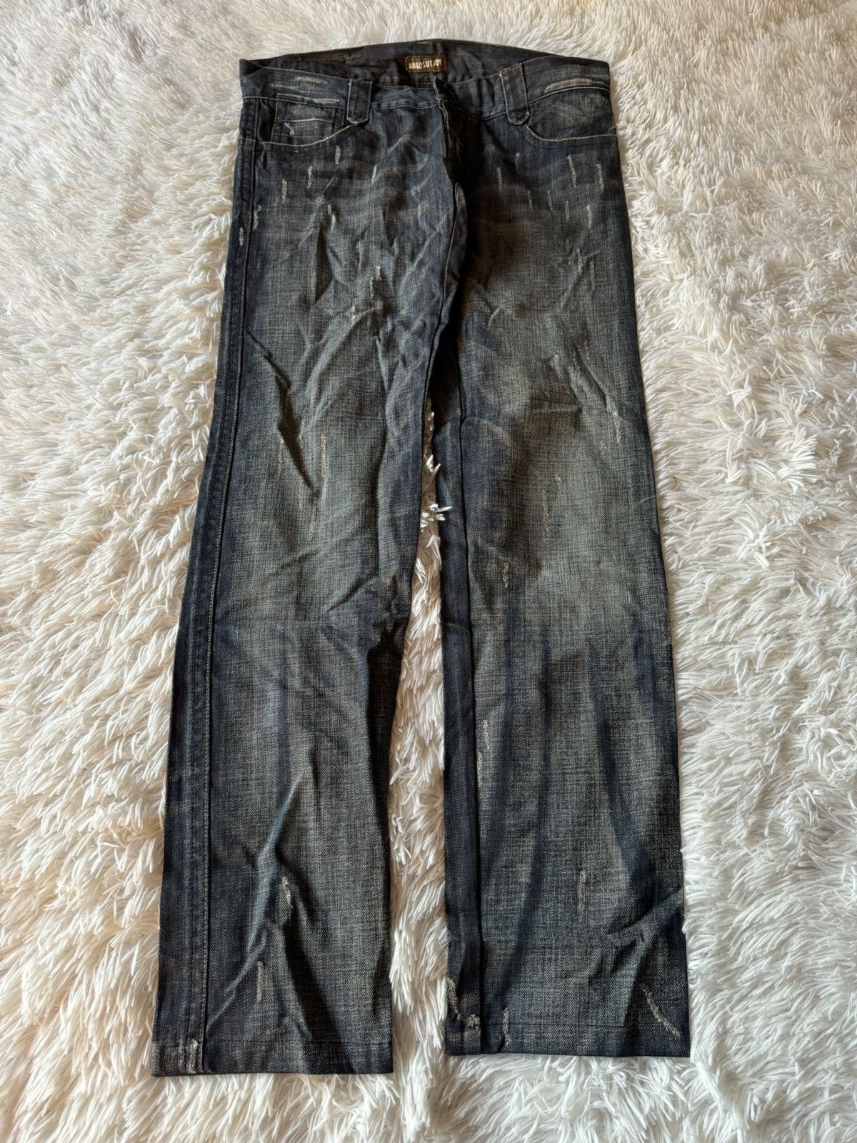 If Six Was Nine × Japanese Brand × Vintage Japanese Vintage Washed Wide Flare Distressed Denim Jeans Size US 33 - 2 Thumbnail