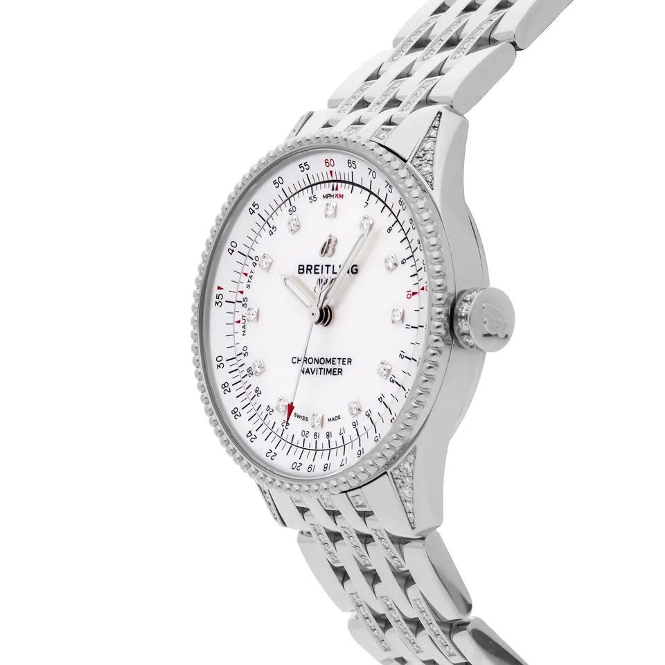 Breitling o1mt1gz0125 Size: OS / Navitimer 35mm Watch in Silver Size ONE SIZE - 2 Thumbnail