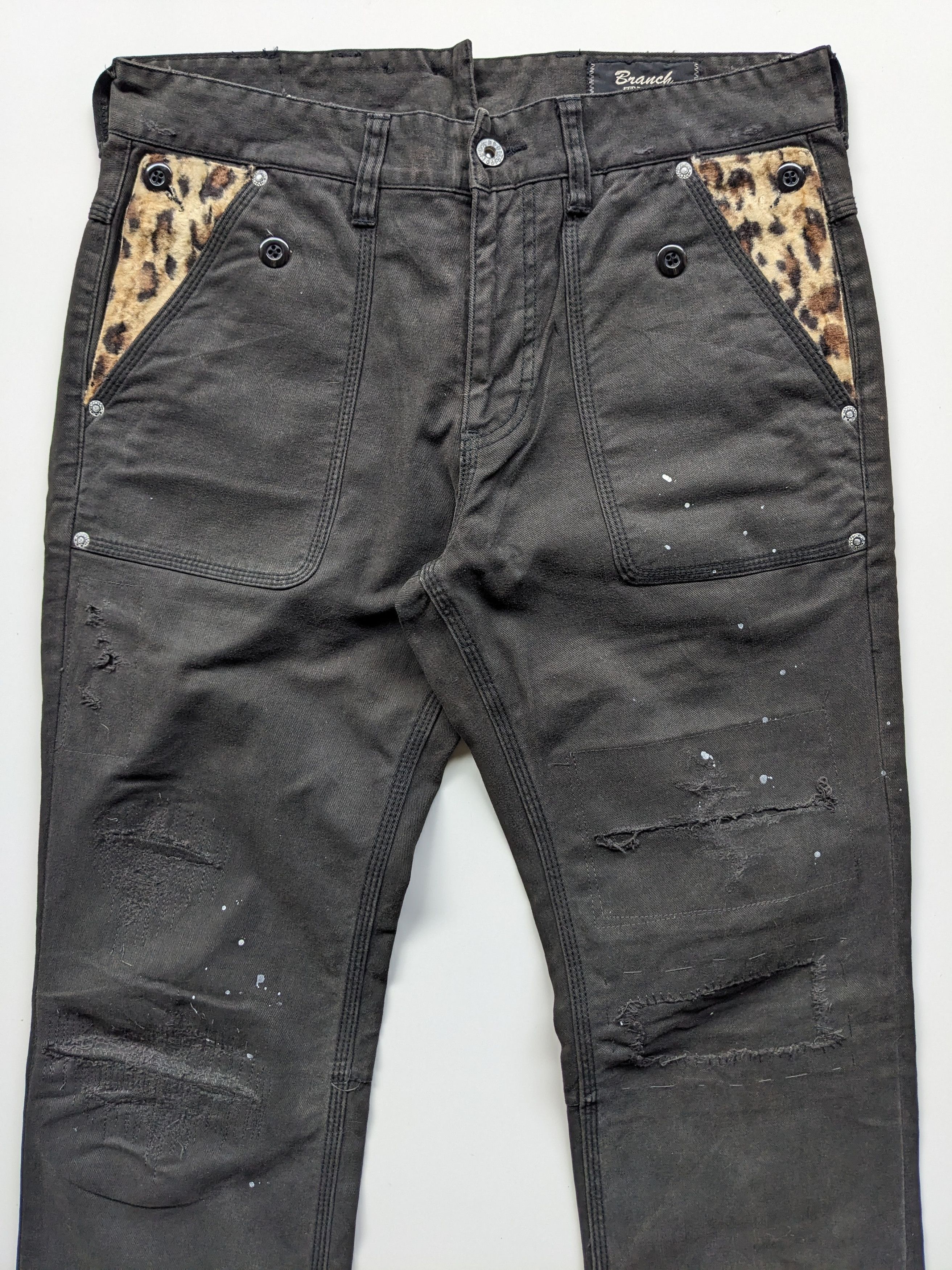 If Six Was Nine × Japanese Brand × Le Grande Bleu (L.G.B.) Branch Ego Trapping distressed buckle back Size US 33 - 4 Thumbnail
