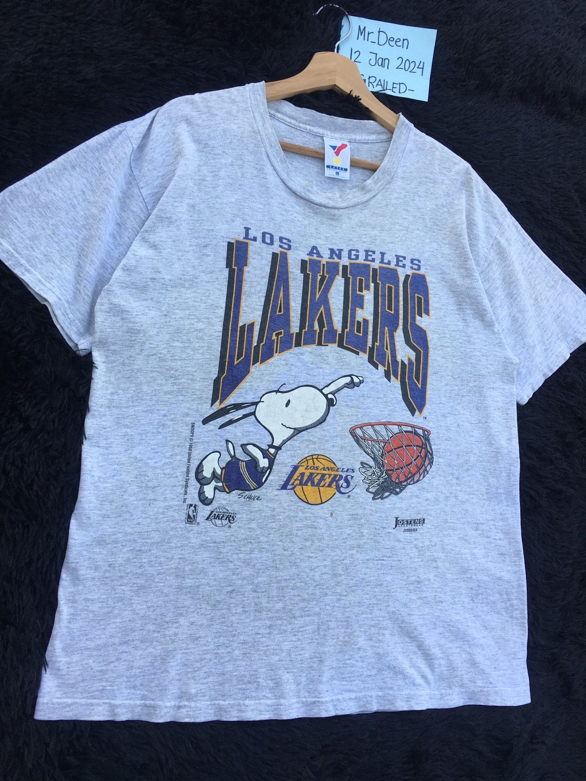NBA Rare Vintage Los Angeles LAKERS Snoopy NBA Tee Size US L / EU 52-54 / 3 - 5 Thumbnail