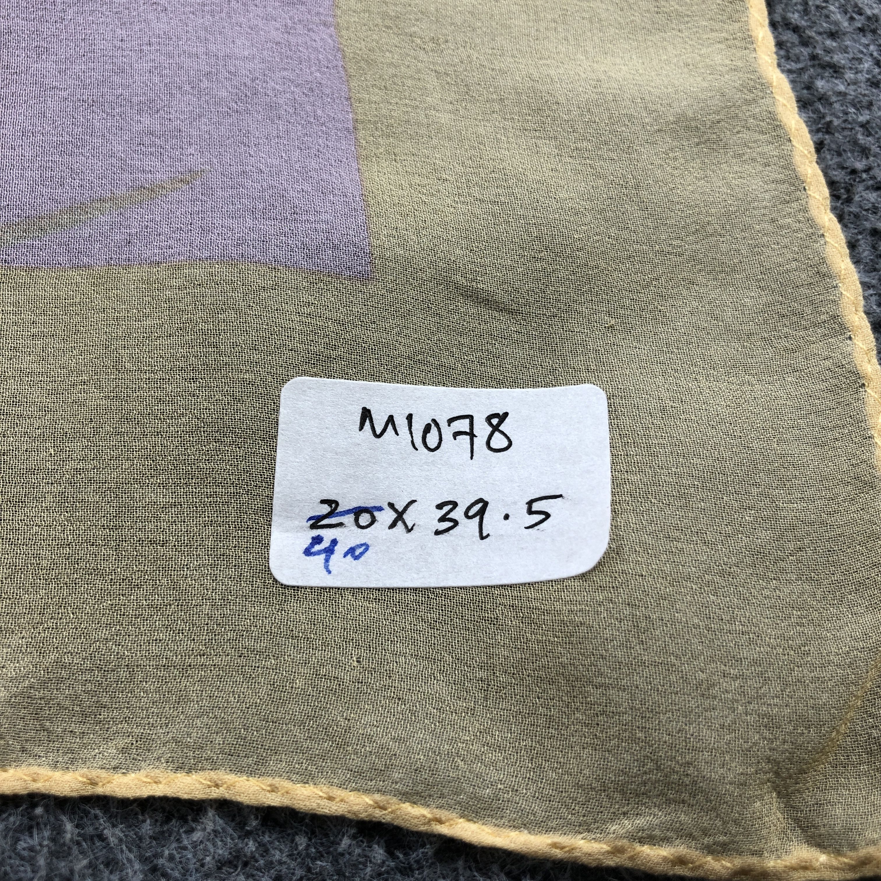 Vintage Gianni Accardi Floral Hand Rolled Silk Scarf M1078 Size ONE SIZE - 12 Thumbnail