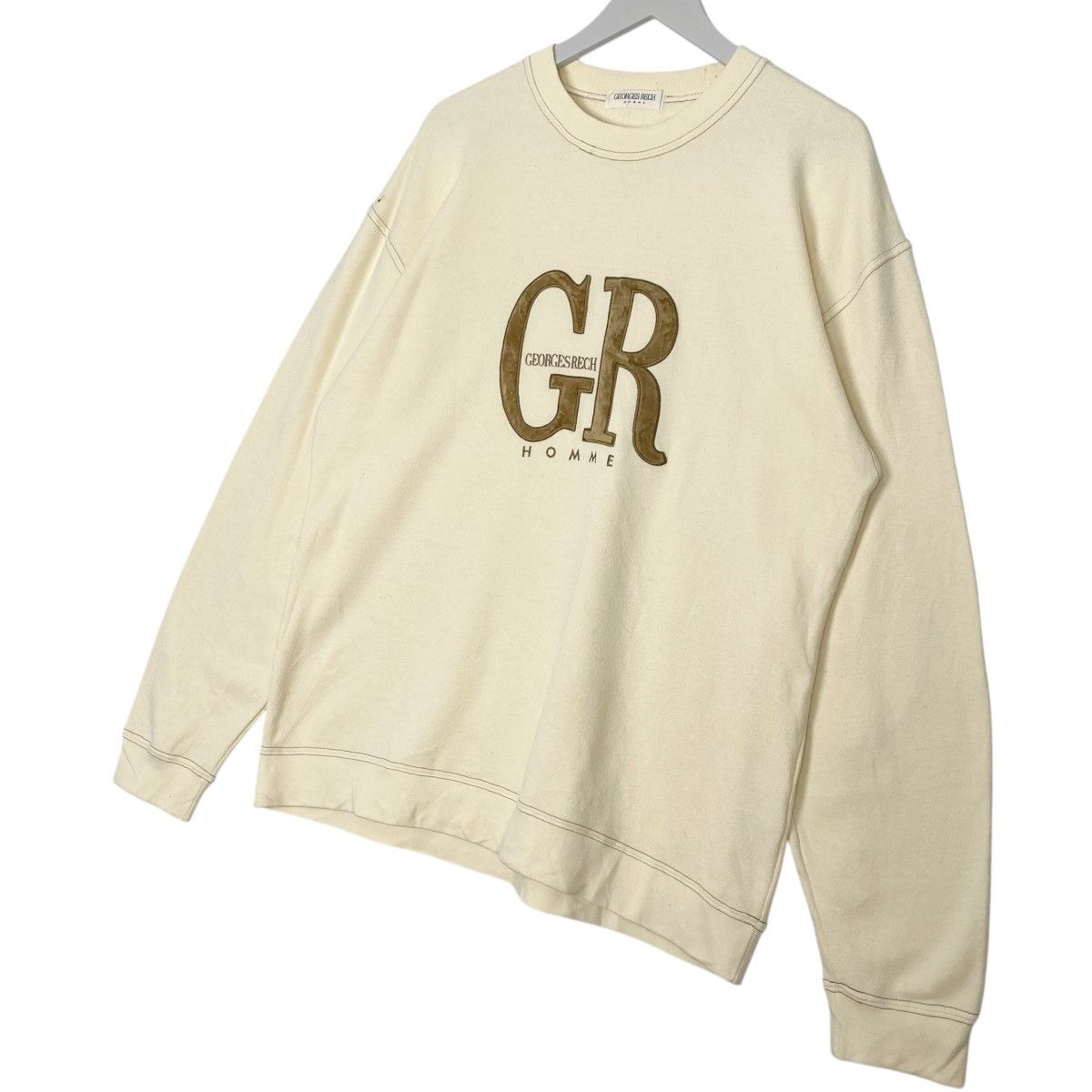 Other Vintage Georges Rech Printed Crewneck Sweatshirt White SizeL Size US M / EU 48-50 / 2 - 2 Thumbnail