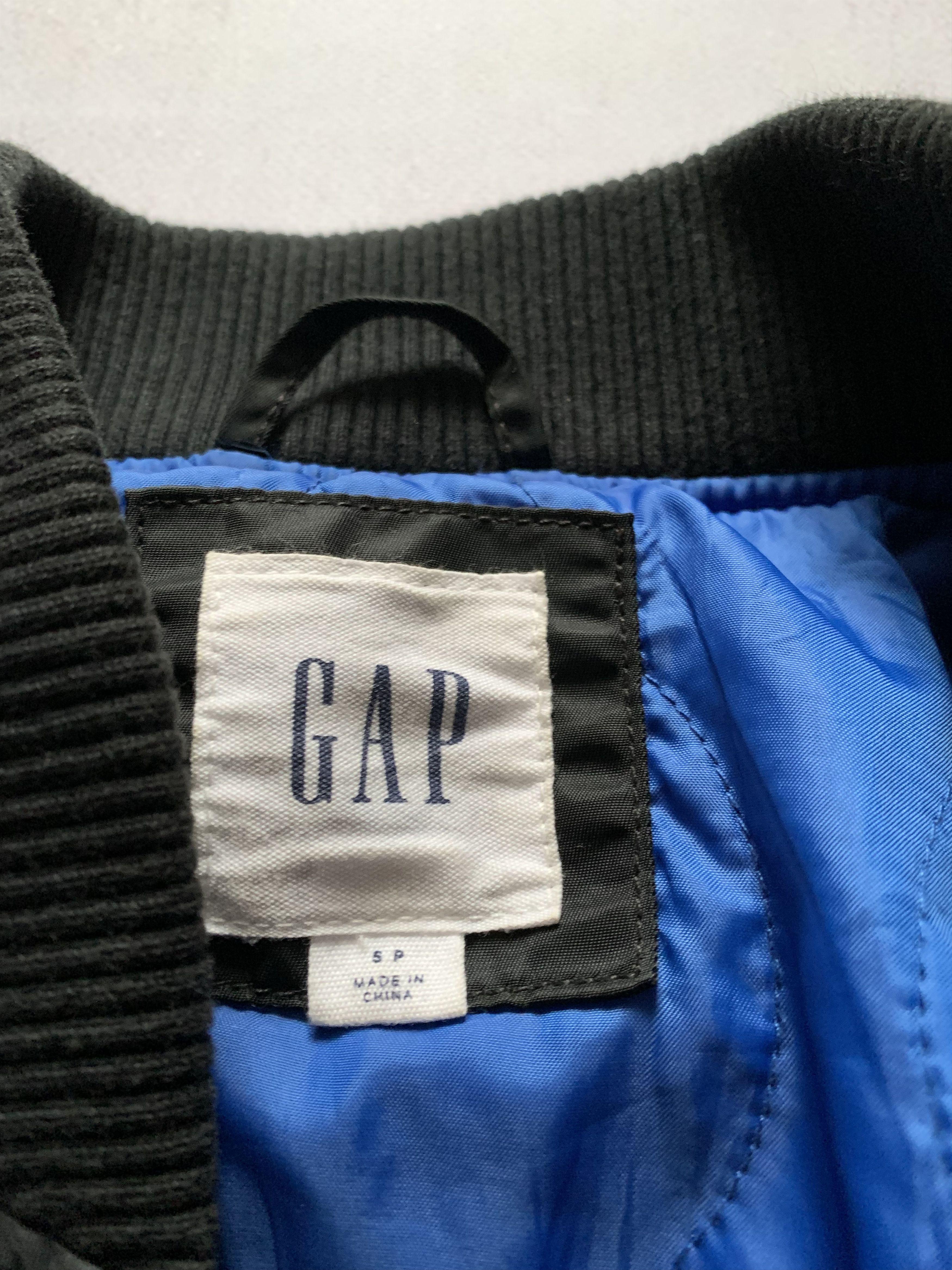 Gap × Vintage Vintage Gap Bomber Jacket Black Baggy Y2K 90s Size US S / EU 44-46 / 1 - 10 Thumbnail