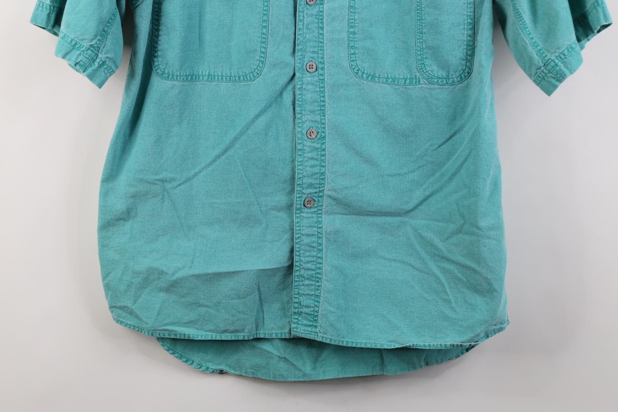 Vintage Vintage 90s Streetwear Stonewash Short Sleeve Button Shirt Size US M / EU 48-50 / 2 - 3 Thumbnail