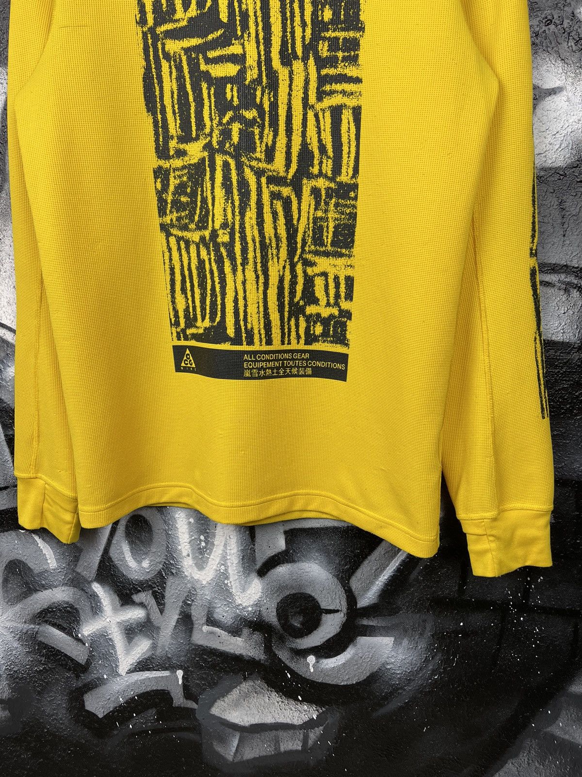 Nike ACG Nike ACG Graphic Print Yellow Waffle Long Sleeve T-Shirt Men’s Size Small Size US S / EU 44-46 / 1 - 6 Thumbnail