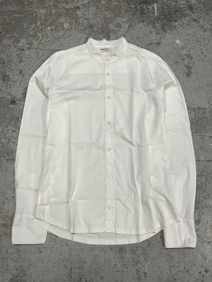 Prada × Vintage SS2010 Prada White Buttoned Mao Shirt Size US M / EU 48-50 / 2 - 1 Thumbnail