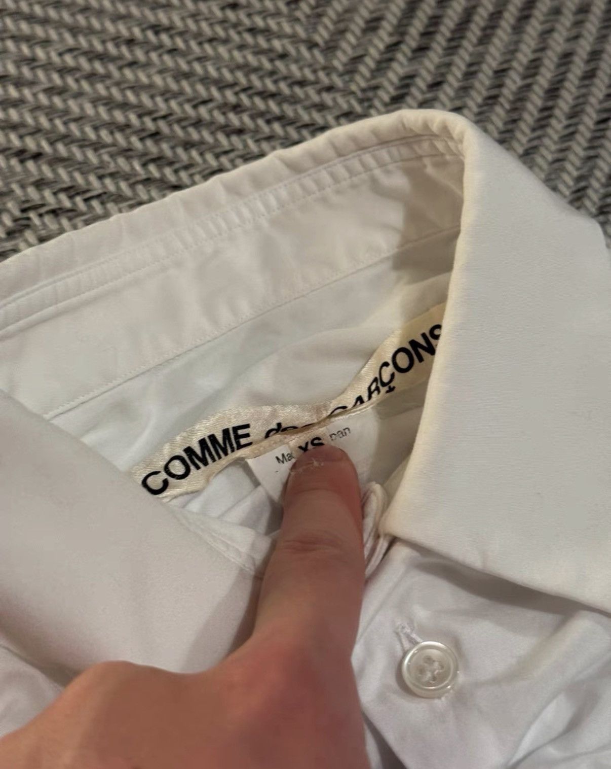 Comme des Garcons COMME des GARCONS White Draped Ruched Crop Top K24 Size XS / US 0-2 / IT 36-38 - 3 Thumbnail