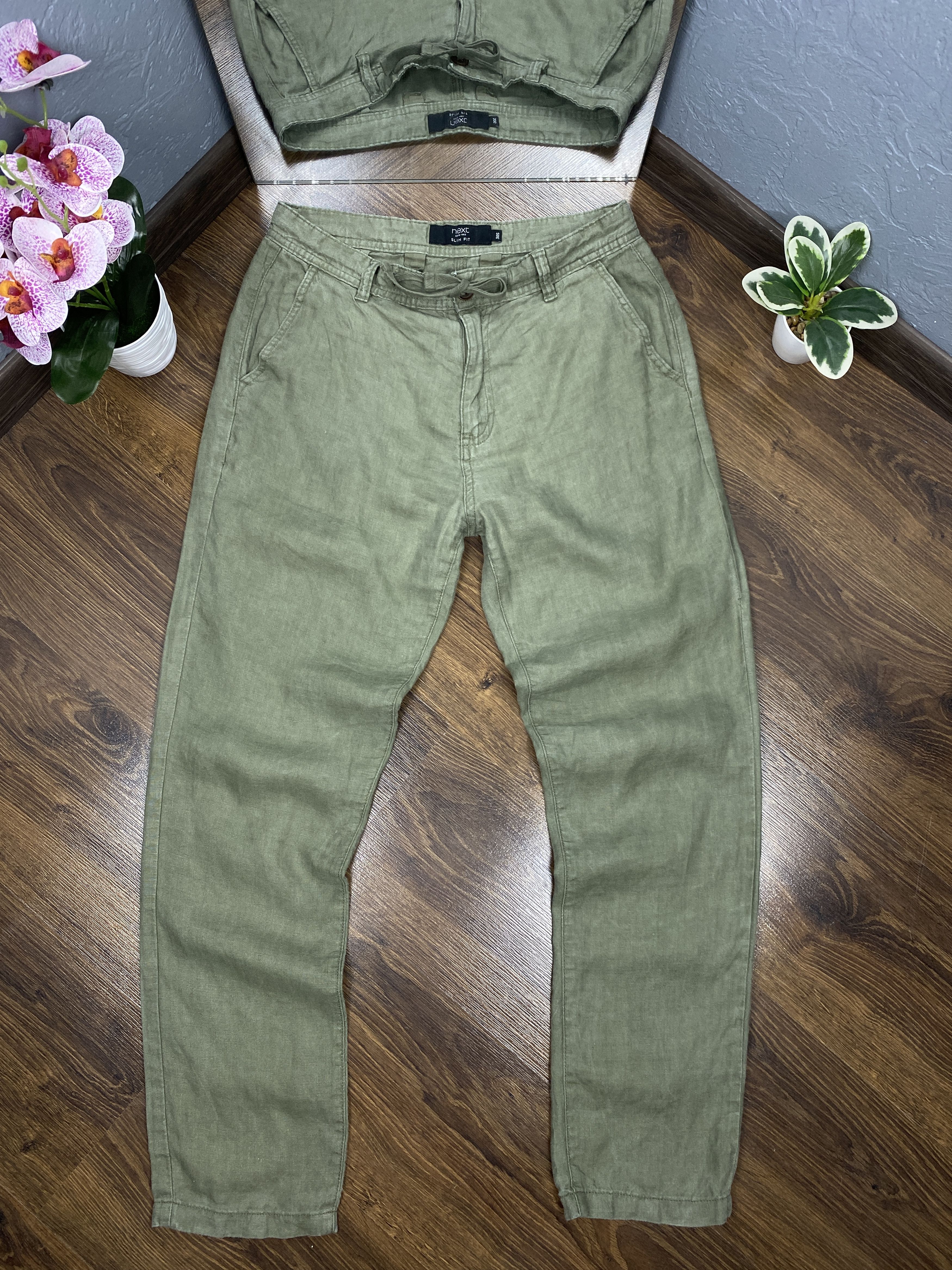 Vintage Vintage Mens Linen Pants Size US 30 / EU 46 - 1 Thumbnail