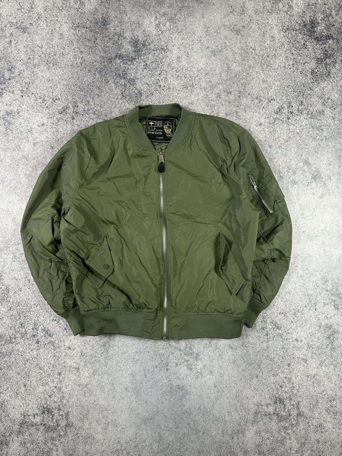 MIL-TEC Vintage Military MA-1 Bombers Style Aviator Jacket Rare XL Size US XL / EU 56 / 4 - 1 Thumbnail