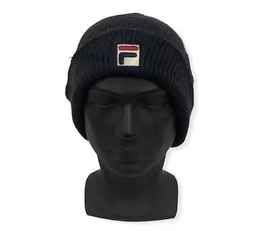 Fila Vintage Fila Classic Logo Beanie Hat Size ONE SIZE - 1 Thumbnail