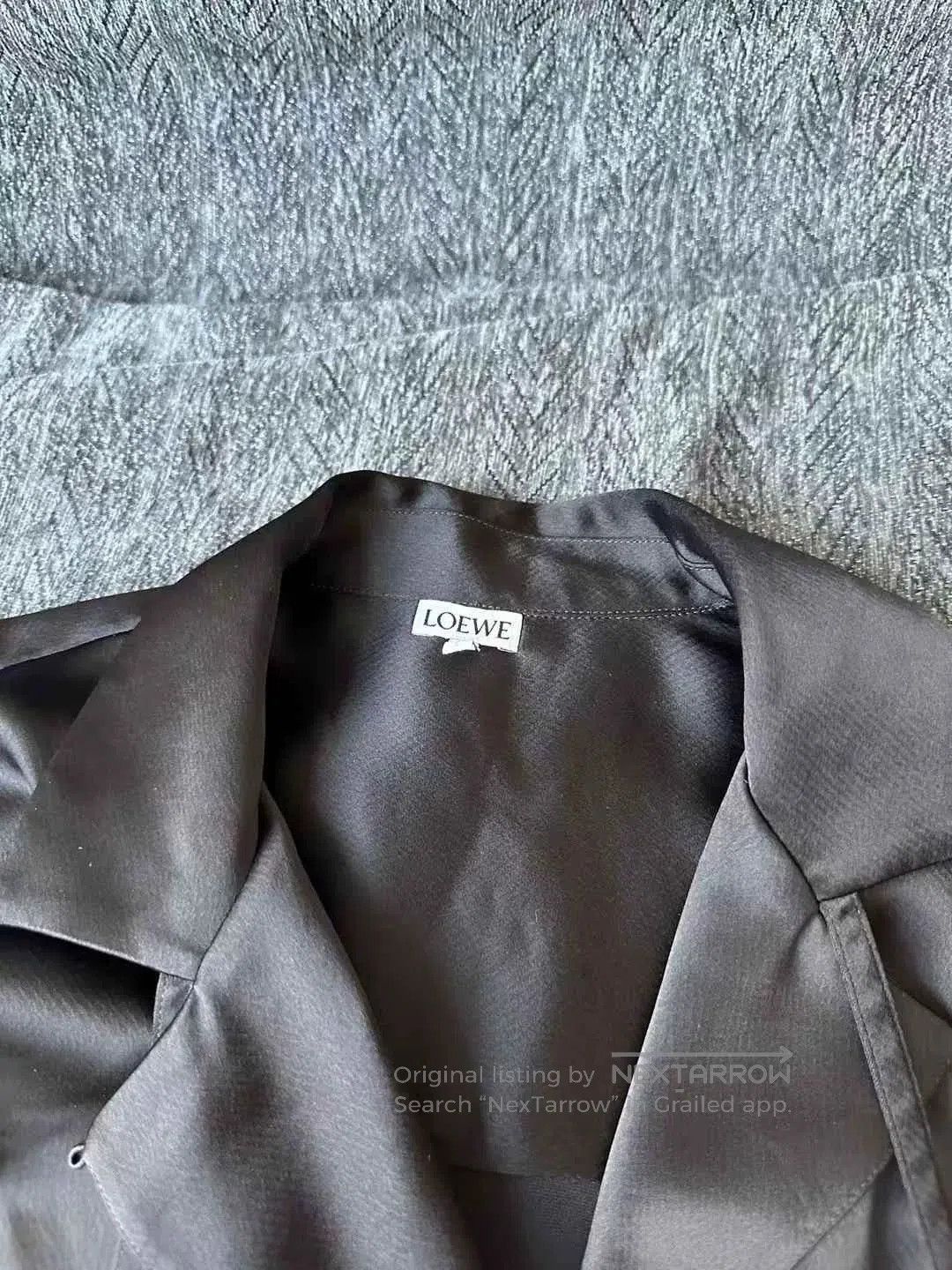 Loewe loewe black silk logo shirt. Size M / US 6-8 / IT 42-44 - 3 Thumbnail