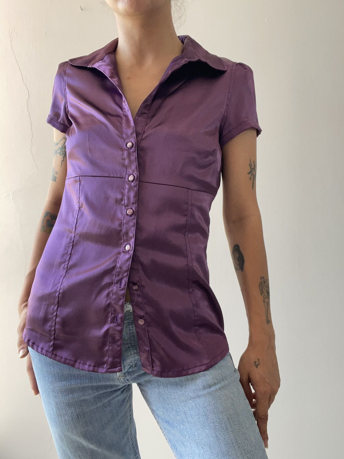 Vintage y2k blouse Size S / US 4 / IT 40 - 2 Thumbnail