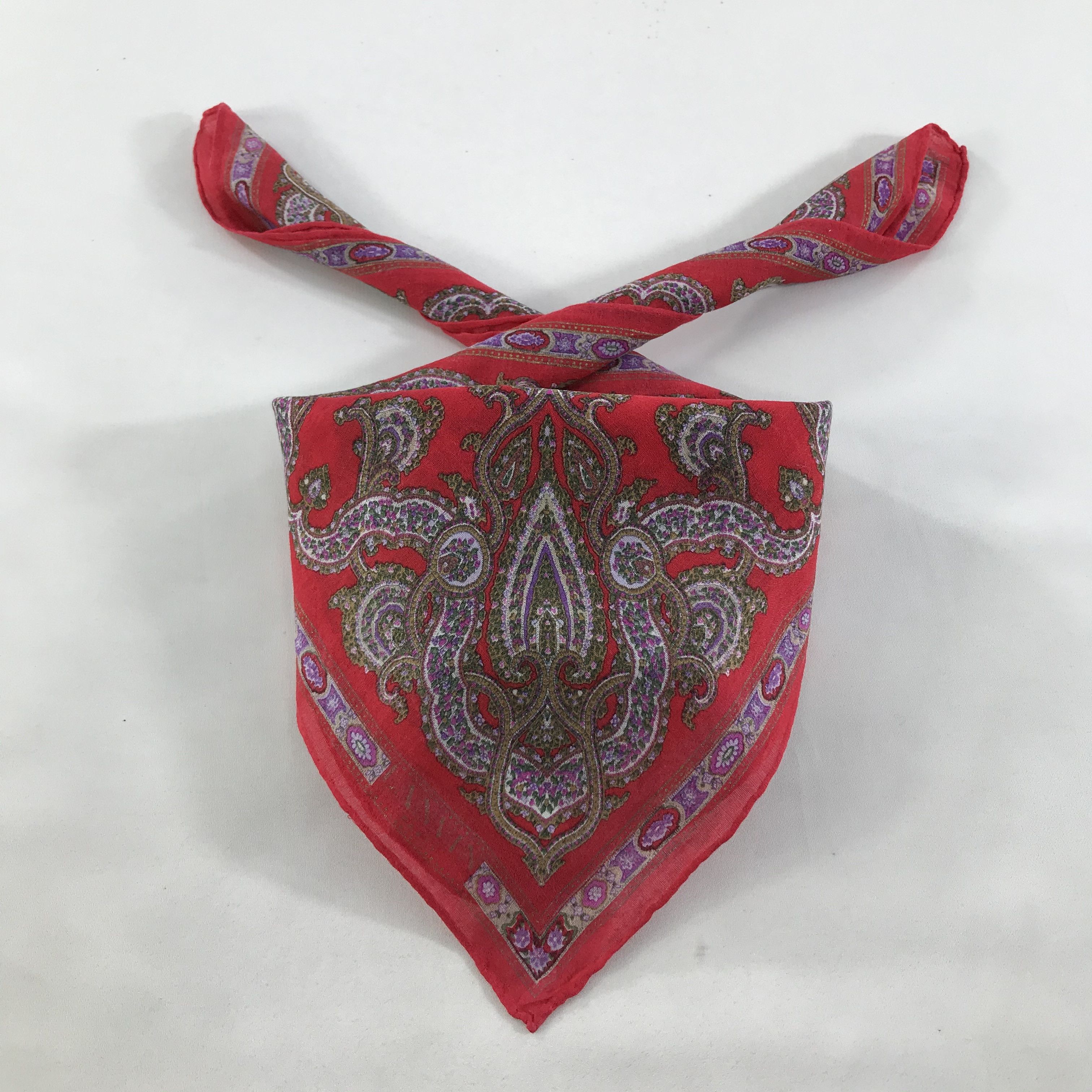 Lanvin × Vintage Lanvin Bandana / Handkerchief / Neckerchief - S1391 Size ONE SIZE - 3 Thumbnail