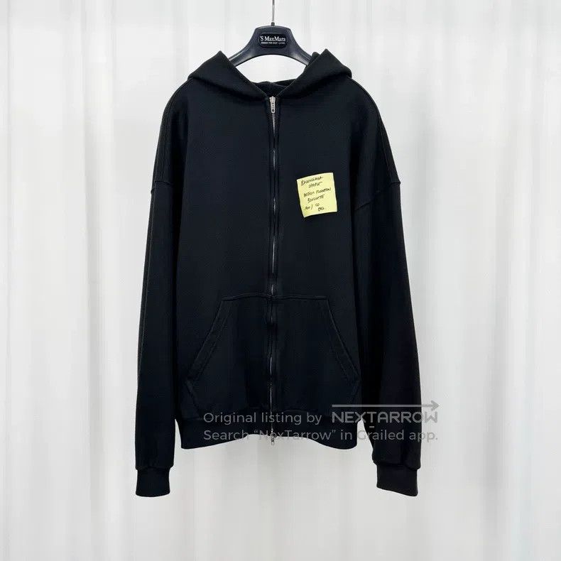 Balenciaga Balenciaga Post-it note lettering zip-up hoodie Size US M / EU 48-50 / 2 - 1 Thumbnail