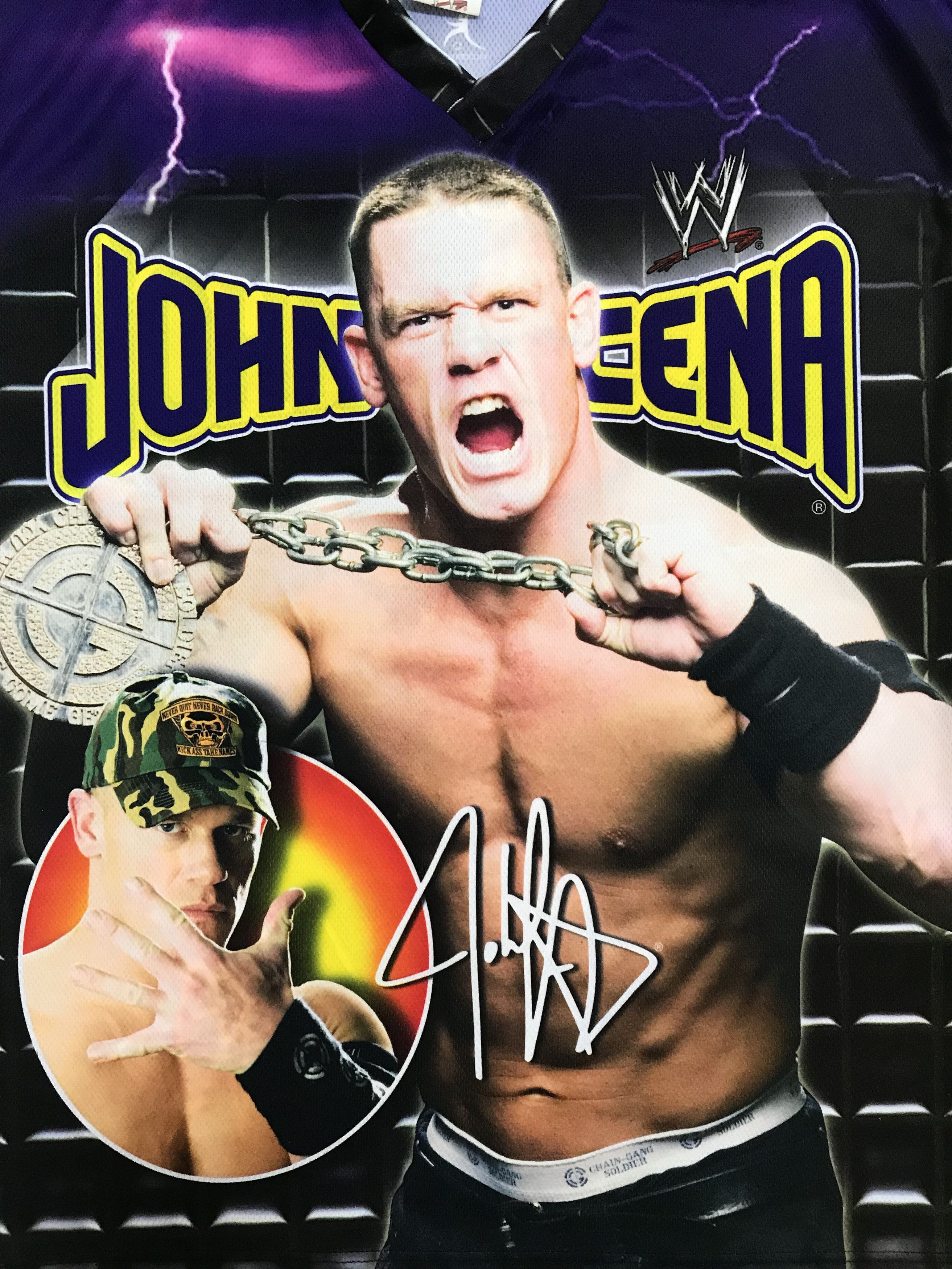WWE JOHN CENA 2007 WWE Vintage Jersey Resling Rare T-Shirt Tee Size US L / EU 52-54 / 3 - 9 Thumbnail