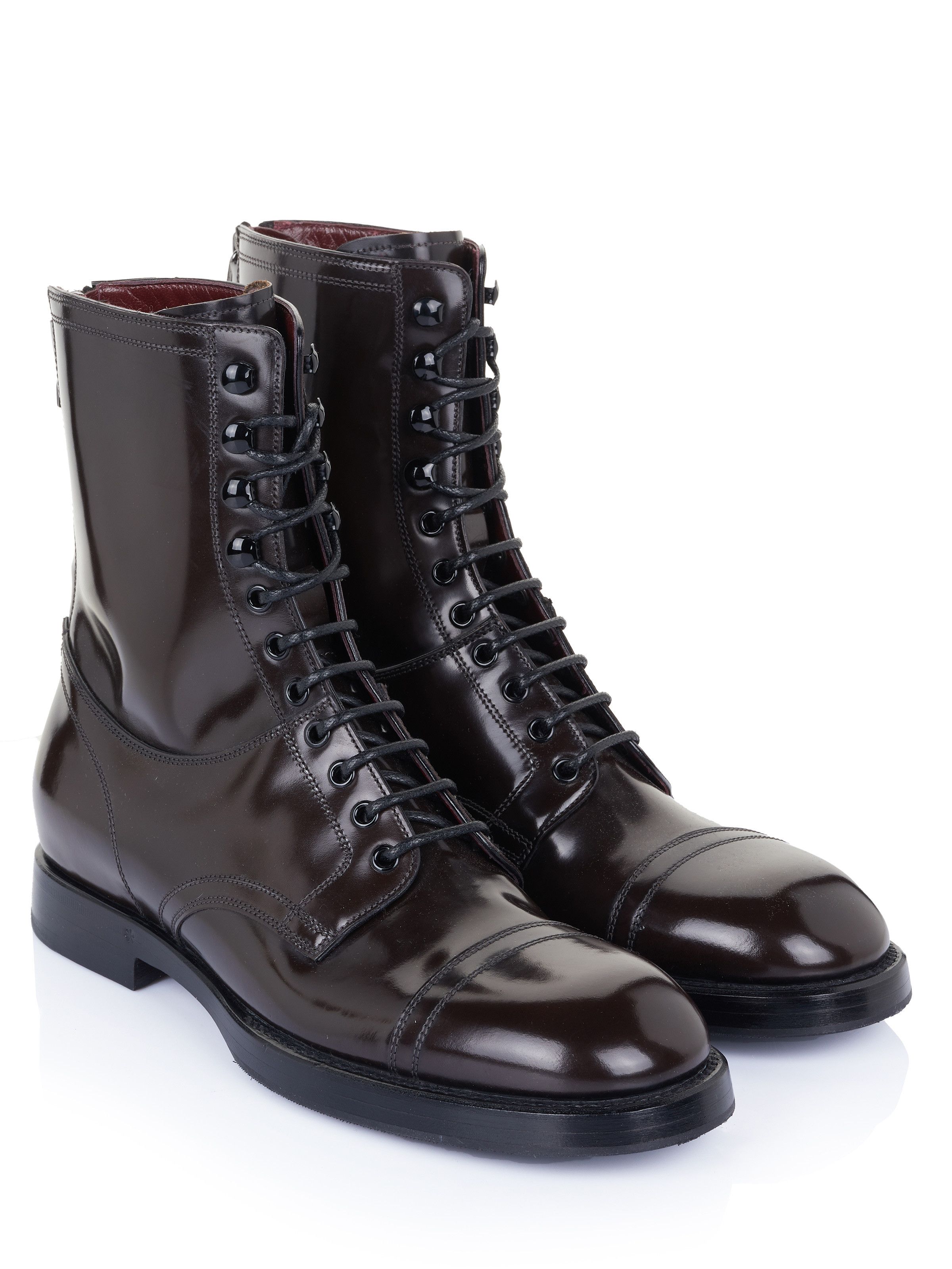 Dolce & Gabbana o1y0125 Ankle Boots in Dark Brown Size US 7 / EU 40 - 2 Thumbnail