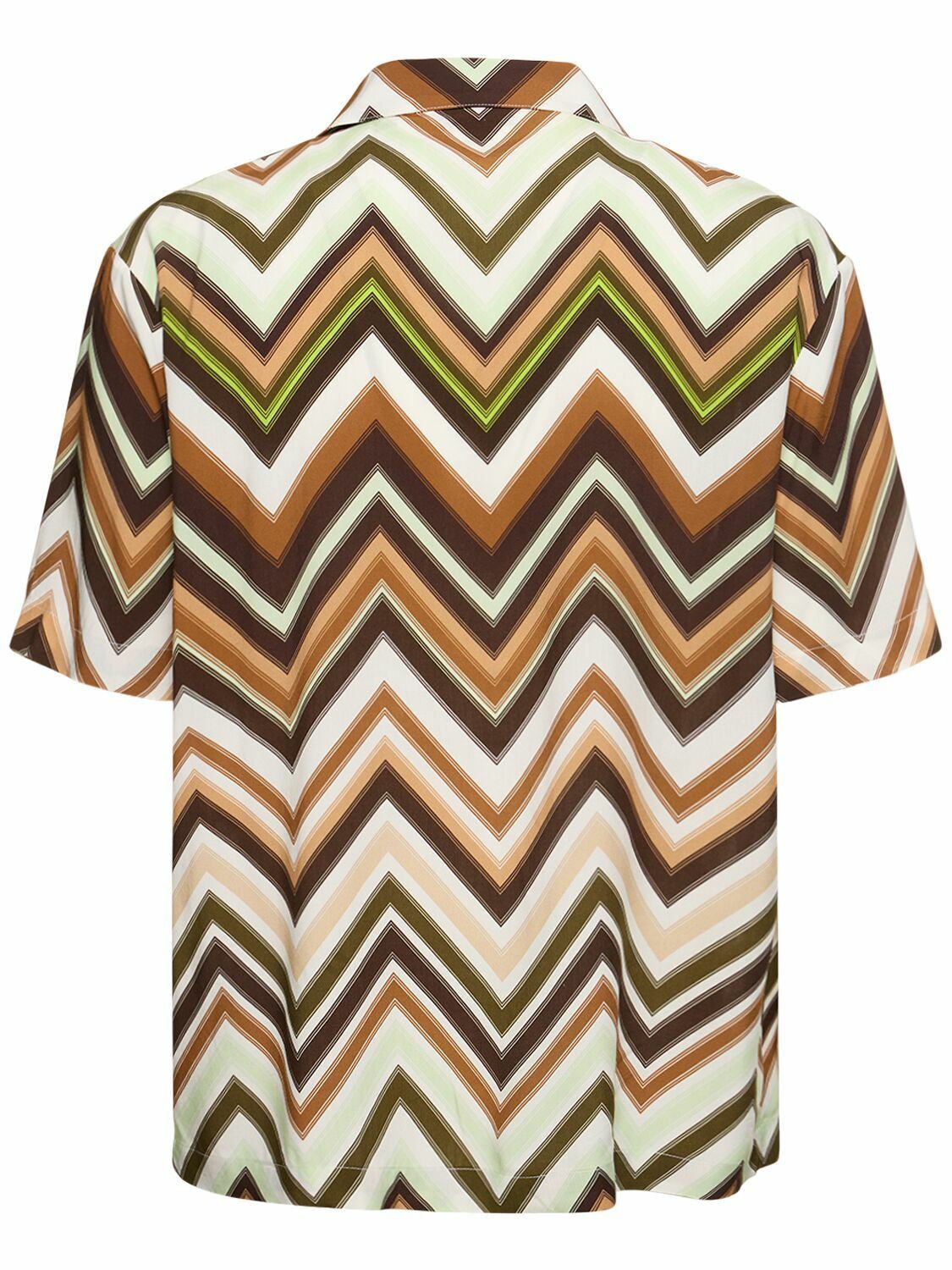 Missoni o1mle1025 Short Sleeve Shirt in Multicolor Size US XL / EU 56 / 4 - 4 Thumbnail