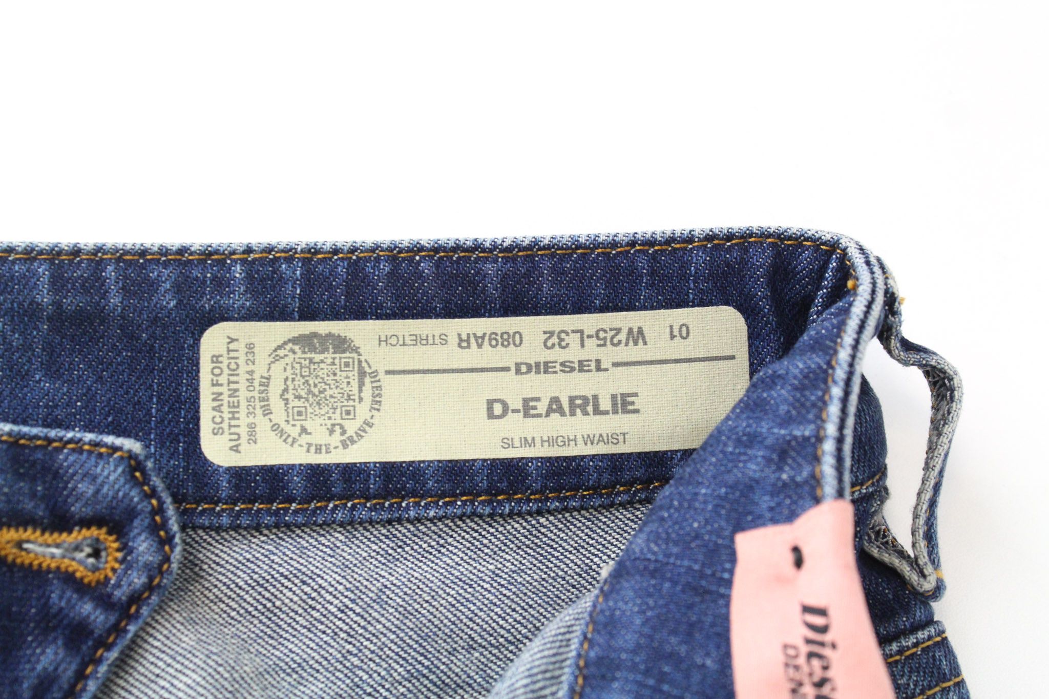 Diesel D-EARLIE 089AR W25/L32 Blue Cropped Jeans 70056 Size 25" / US 0 / IT 36 - 6 Thumbnail