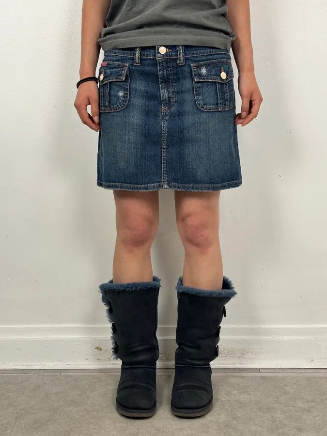 Dolce & Gabbana SS2006 Dolce & Gabbana Navy Denim Multi-Pocket Skirt Size 27" / US 4 / IT 40 - 2 Thumbnail