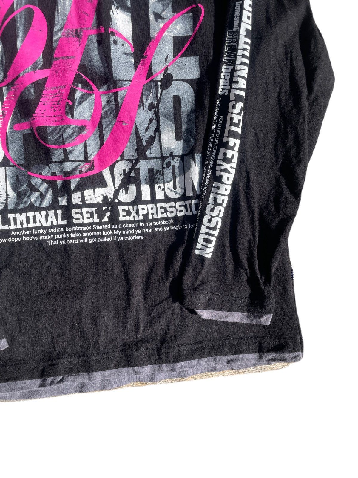 If Six Was Nine 2000s Japanese archive Vkei Layered Poem Lightwight Hoodie Size US M / EU 48-50 / 2 - 6 Thumbnail