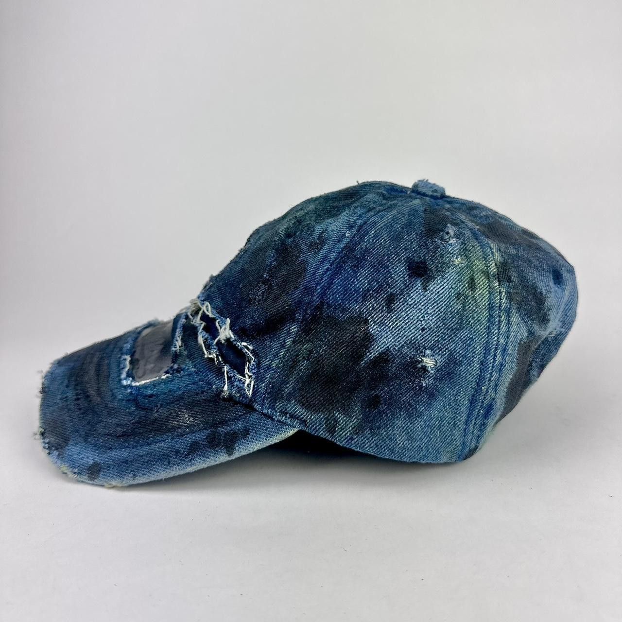 Other ASTROBOI* 'C' Blue Faded Denim Grunge Hat Size ONE SIZE - 4 Thumbnail