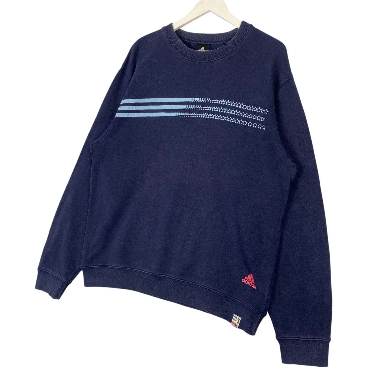 Adidas Vintage Adidas Embroidery Crewneck Sweatshirt Navy Blue Sz M Size US M / EU 48-50 / 2 - 2 Thumbnail