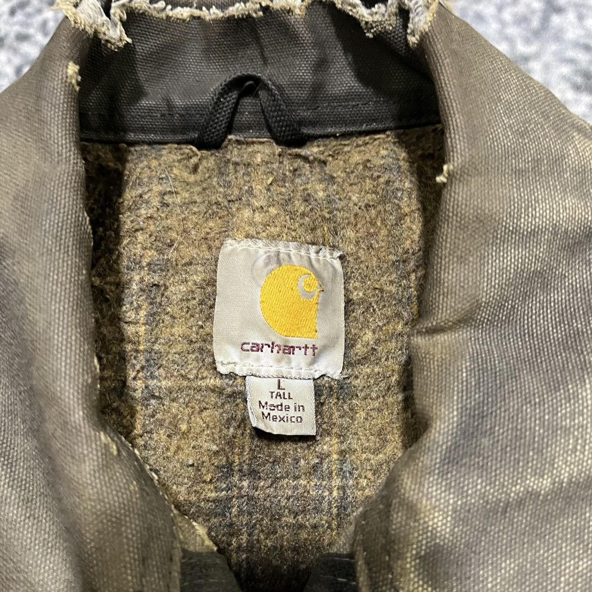 Carhartt VINTAGE CARHARTT BLANKET LINED DISTRESSED DETROIT JACKET Size US L / EU 52-54 / 3 - 8 Thumbnail