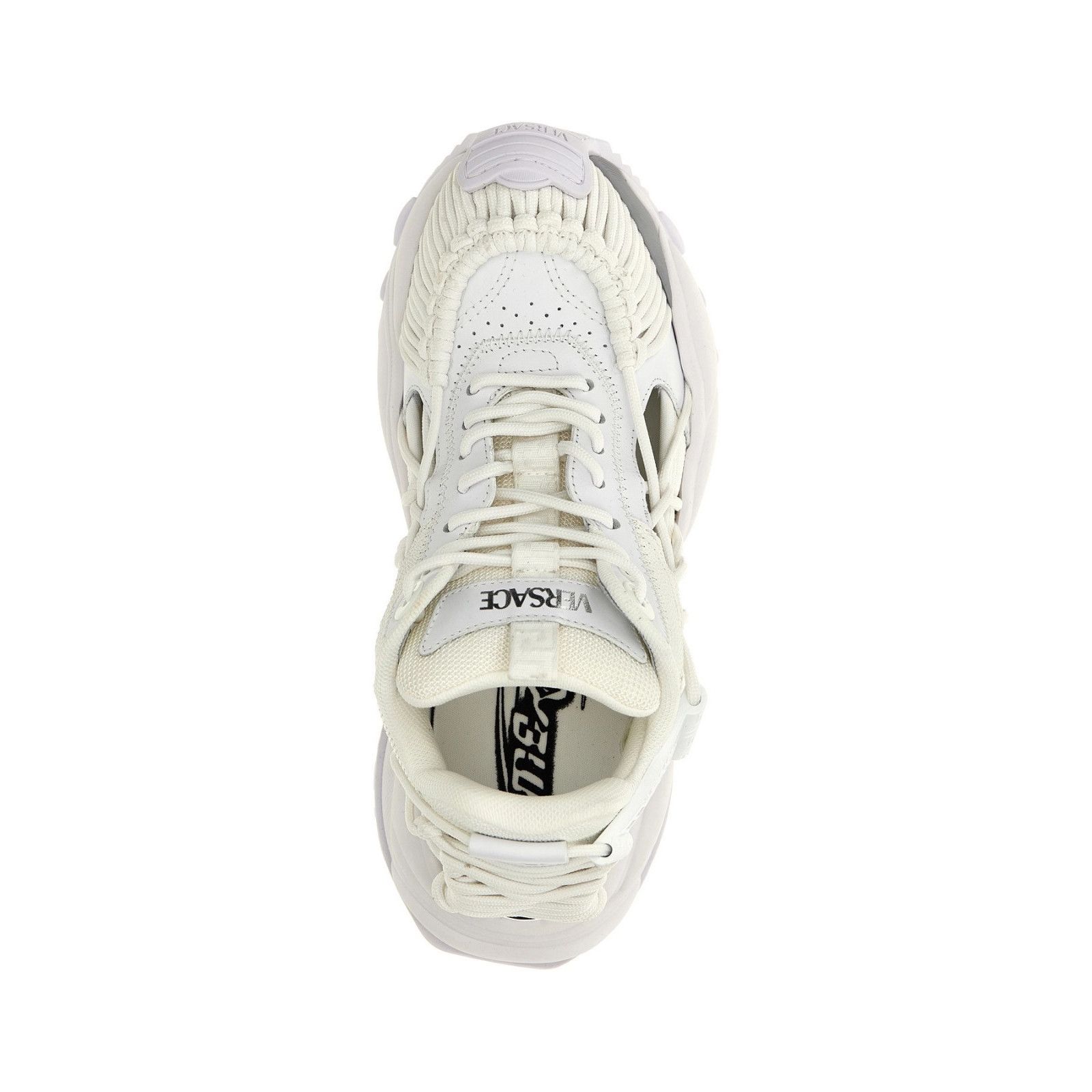 Versace VERSACE Mercury White Leather Sneakers New & Authentic (Size Size US 5 / IT 35 - 4 Thumbnail