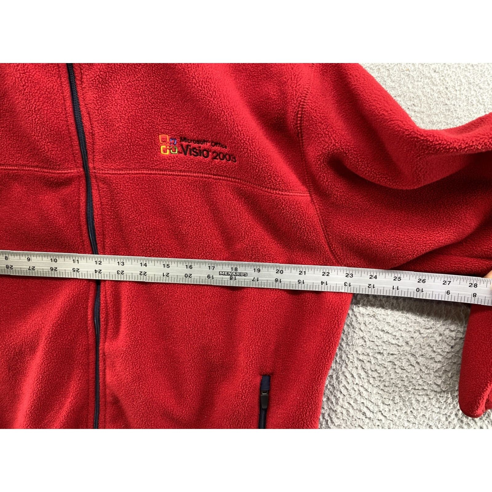 Vintage VINTAGE Microsoft Visio 2003 Program Promo Fleece Jacket Mens Size Large Size US L / EU 52-54 / 3 - 4 Thumbnail