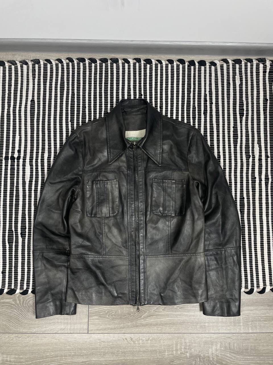Other Vintage Pilatus Leather Jacket Faded Y2K Size US M / EU 48-50 / 2 - 1 Thumbnail