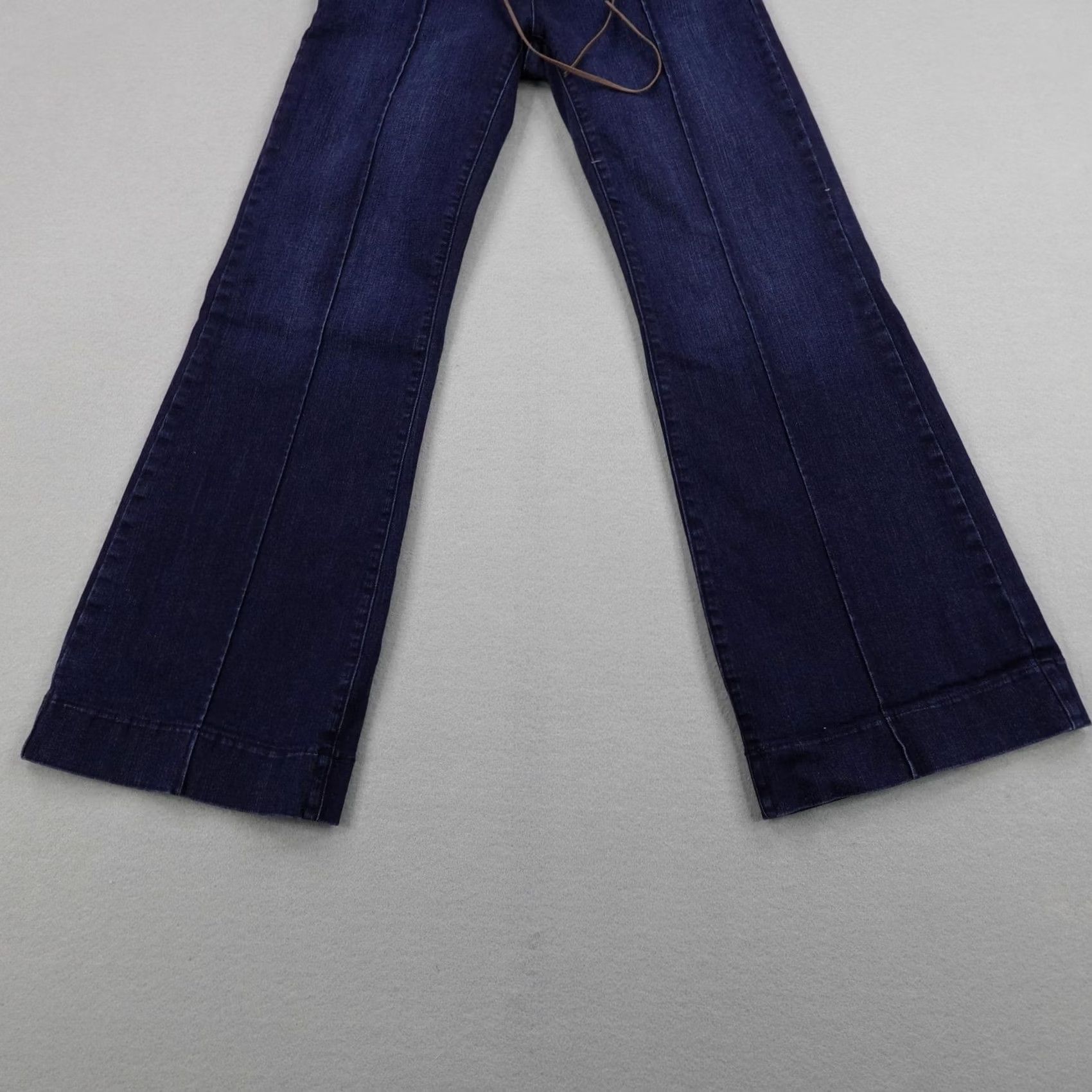 Vintage IDYLLWIND Jeans Womens Blue Denim Western Flared Lace Up Miranda Lambert 8/32 Size 30" / US 8 / IT 44 - 3 Thumbnail