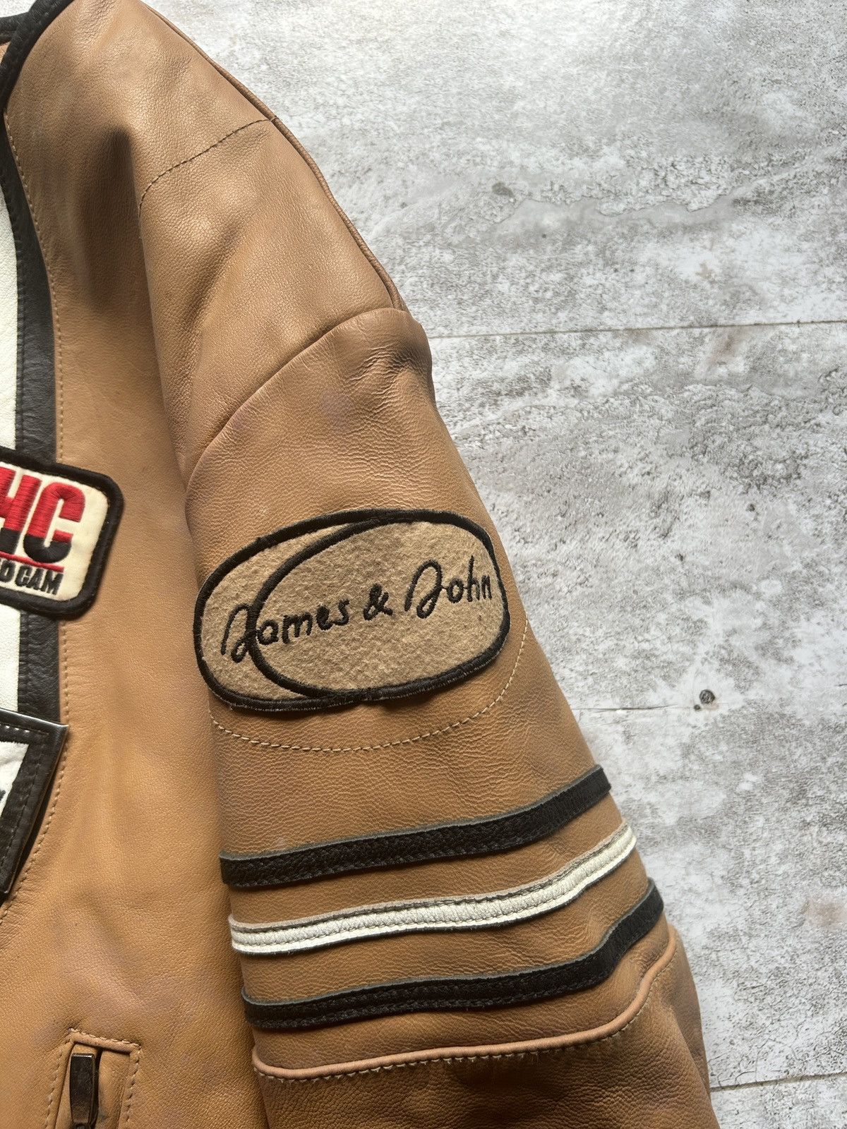 Genuine Leather × Vintage Vintage Genuine Leather Sports Racing Jacket Size S / US 4 / IT 40 - 4 Thumbnail