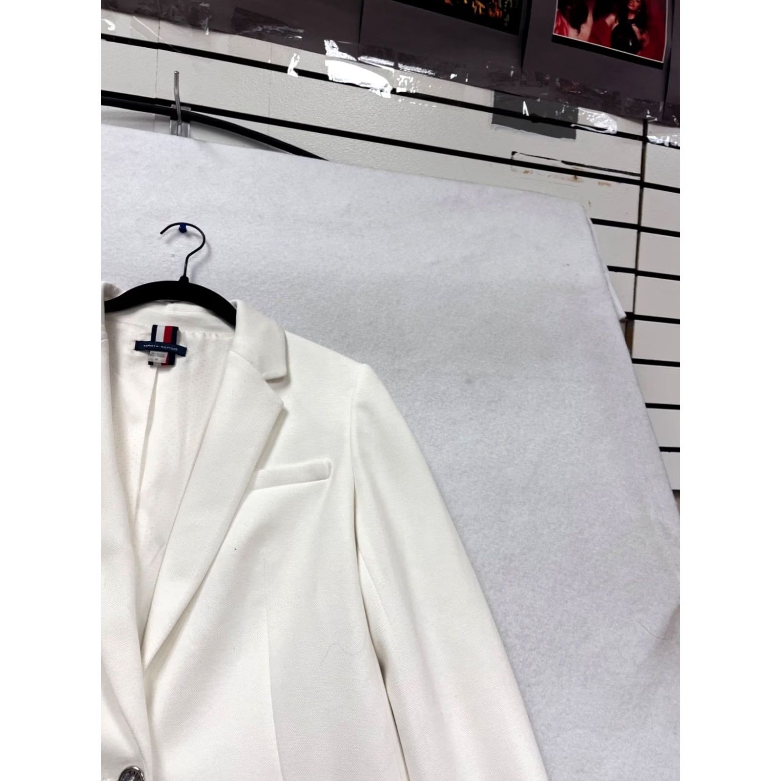 Tommy Hilfiger VINTAGE Tommy Hilfiger White Coat Blazer Coat Unisex Adults 10 White Jacket Blazer Mens Womens 10? Size L / US 10 / IT 46 - 5 Thumbnail