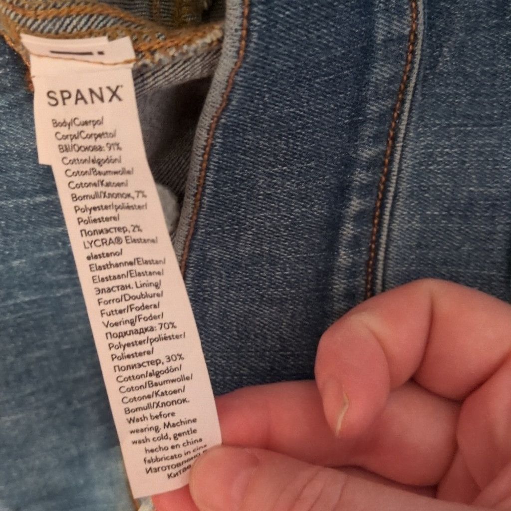 Spanx Spanx Vintage Indigo Straight Leg Pull On Jeans Size S Tall Size 27" / US 4 / IT 40 - 7 Thumbnail