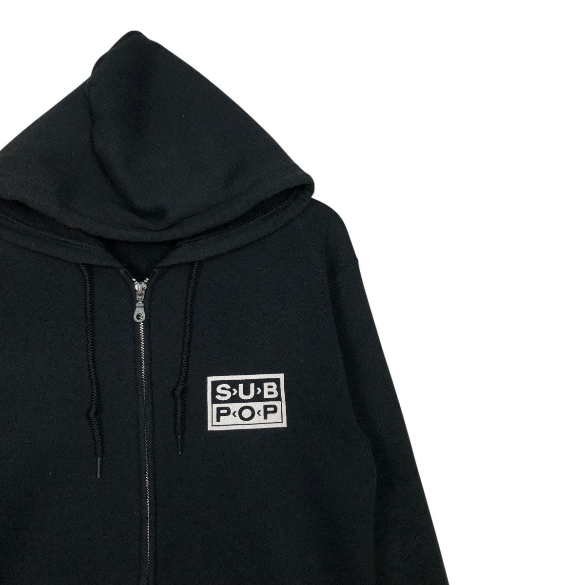 Band Tees 🔥VINTAGE ZIPPER HOODIE SUB POP BIG LOGO SPELL OUT Size US S / EU 44-46 / 1 - 8 Thumbnail
