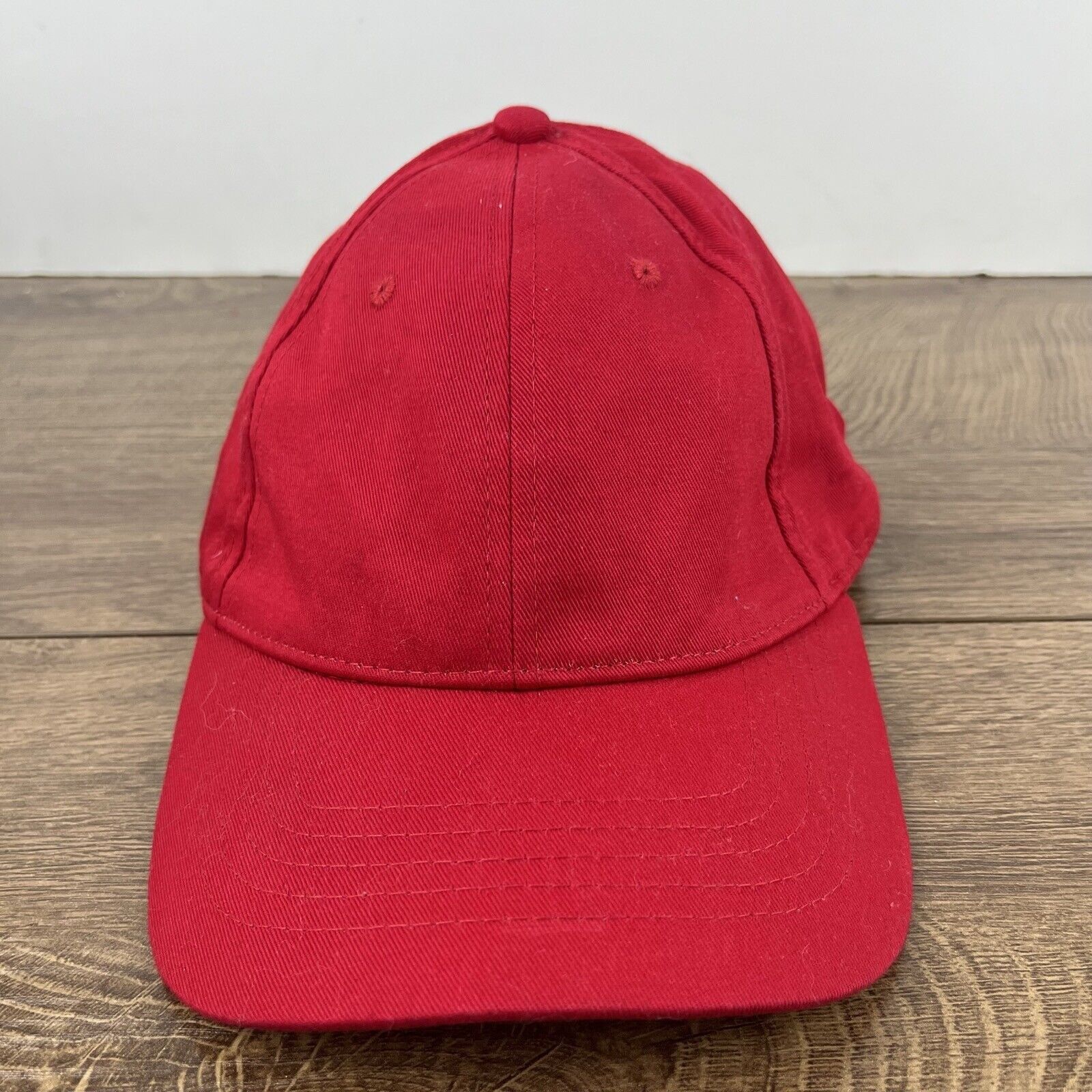 Other Plain Red Baseball Hat Red Hat Adjustable Hat Red Adult Hat Size ONE SIZE - 5 Thumbnail