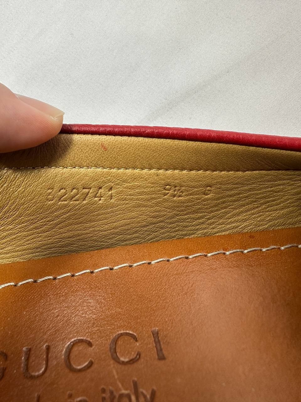 Gucci Gucci Red Leather Web Detail Horsebit Loafers Size US 10 / EU 43 - 17 Thumbnail