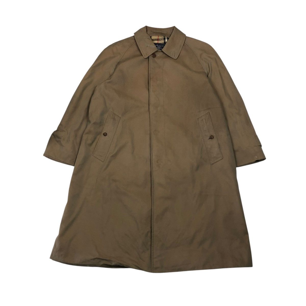 Burberry 🔥VINTAGE LONG JACKET BURBERRYS NOVA CHECK BLANKET Size US M / EU 48-50 / 2 - 2 Thumbnail