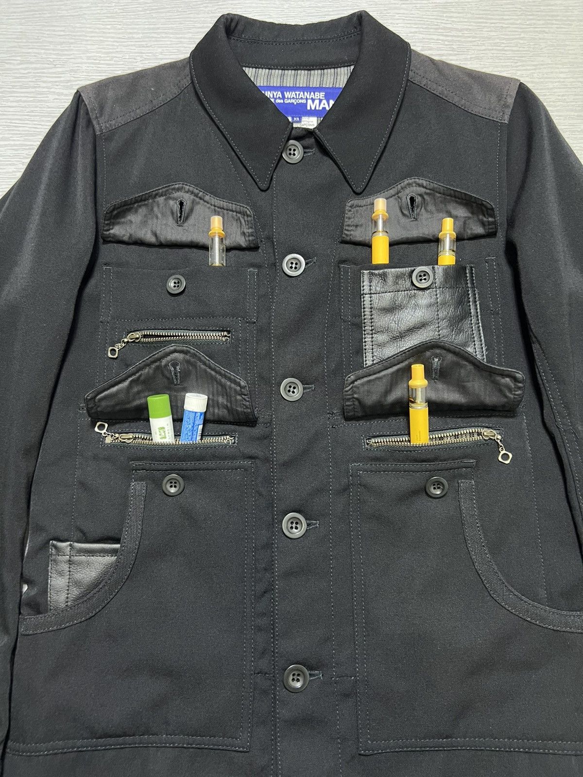 Junya Watanabe Junya Watanabe - Hervier Production - Leather Pockets Jacket Size US XS / EU 42 / 0 - 9 Thumbnail