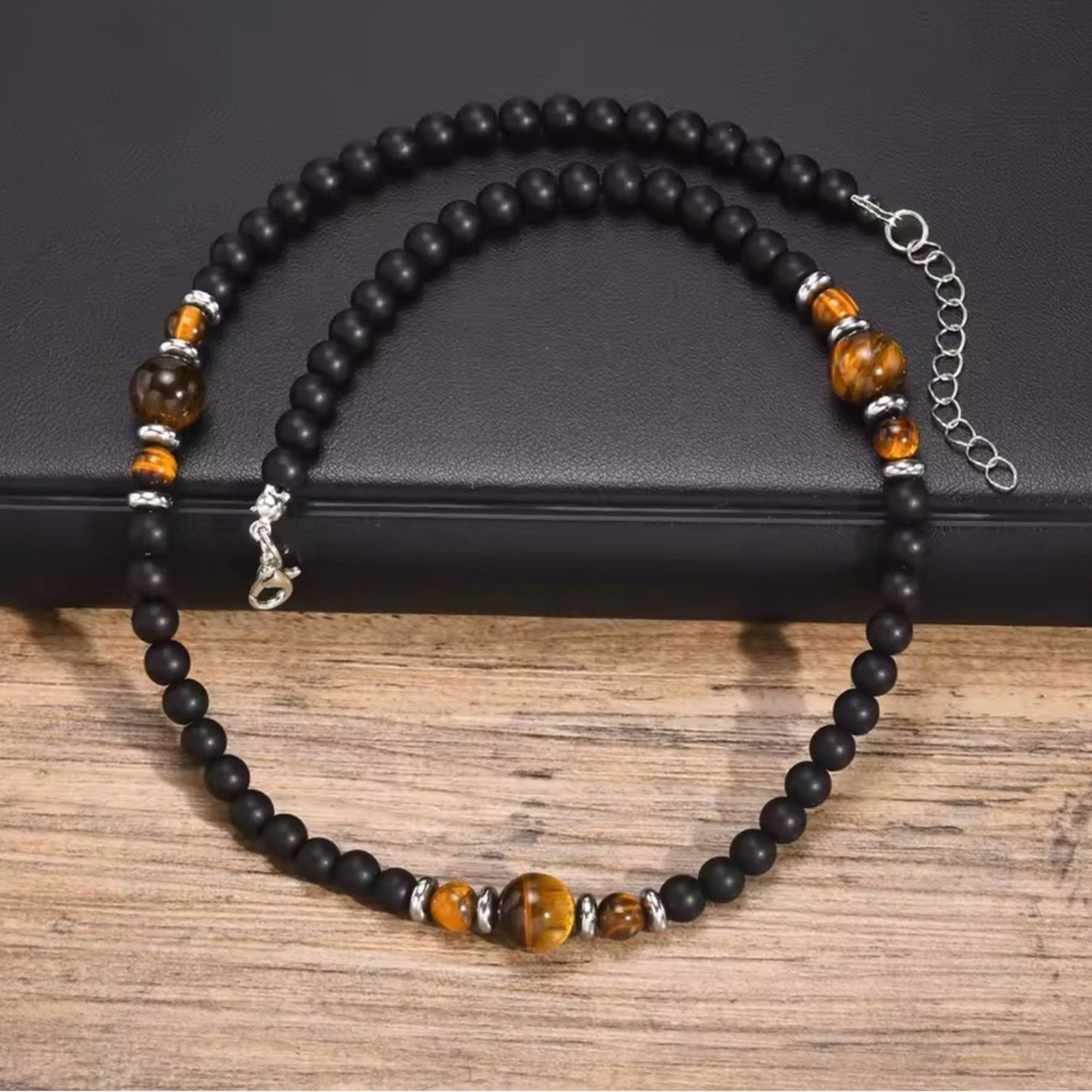 Other Black Brown Beaded Necklaces for Men Boys Size ONE SIZE - 2 Thumbnail