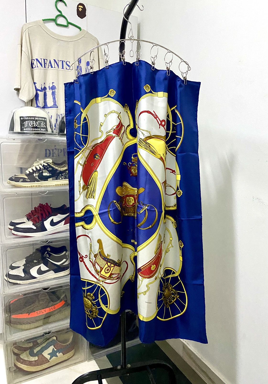 Hermes Hermes Silk Scarf 90, ‘SPRINGS’ Le Laisser by Philipe Ledoux Size ONE SIZE - 2 Thumbnail